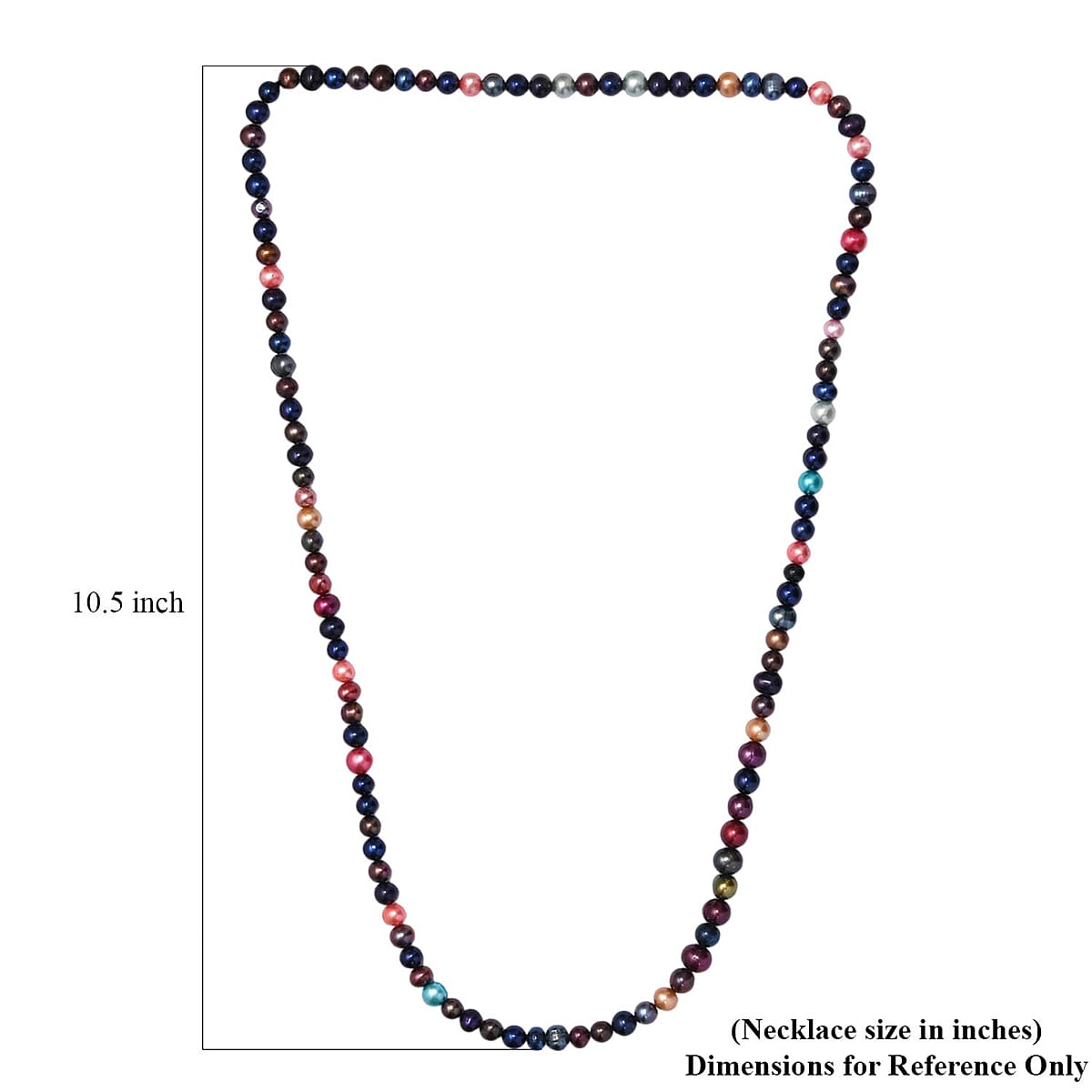 Value Buy Multi Color Pearl (D) Necklace (28 Inches) image number 5
