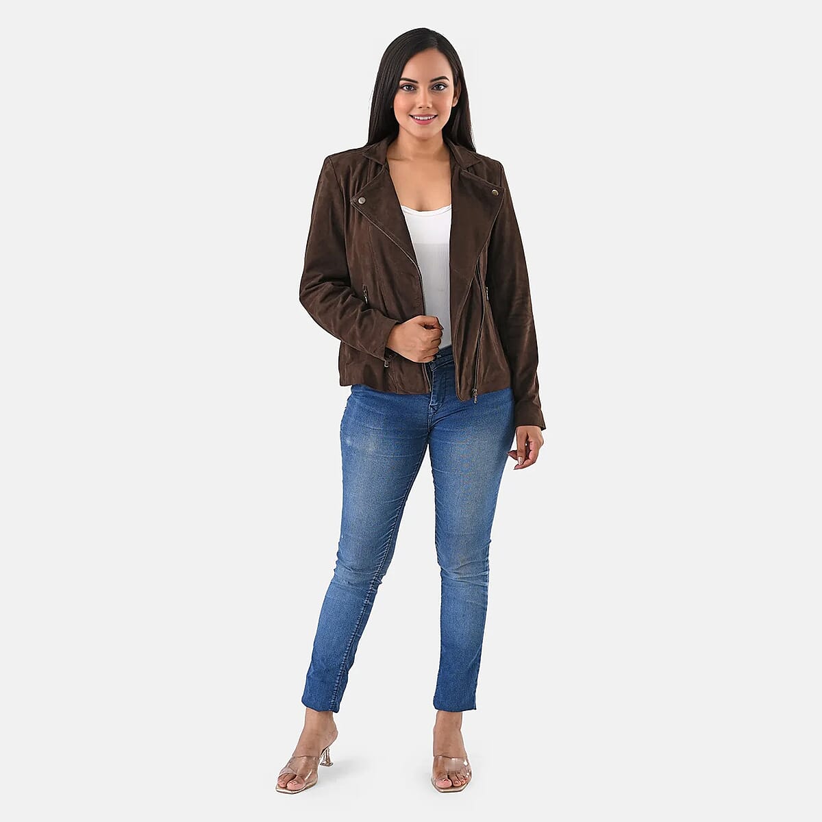 Doorbuster Brown Genuine Lamb Leather Jacket - XXXL image number 0