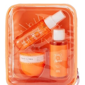 SOLO EN IBIZA 3 Pc Travel Size Kit (Bubble Bath 2oz, Body Mist 1.02oz, & Body Butter 1.76oz) Valencia Vibes