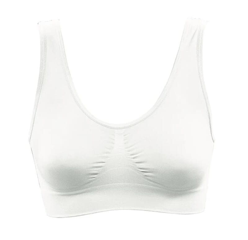 White Set of 3 Dream by Genie Smoothing Seamless Bra – Medium