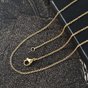 Cable Chain in ION Plated YG Stainless Steel 20 Inches