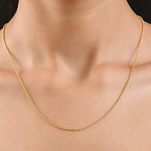 Cable Chain in ION Plated YG Stainless Steel 20 Inches