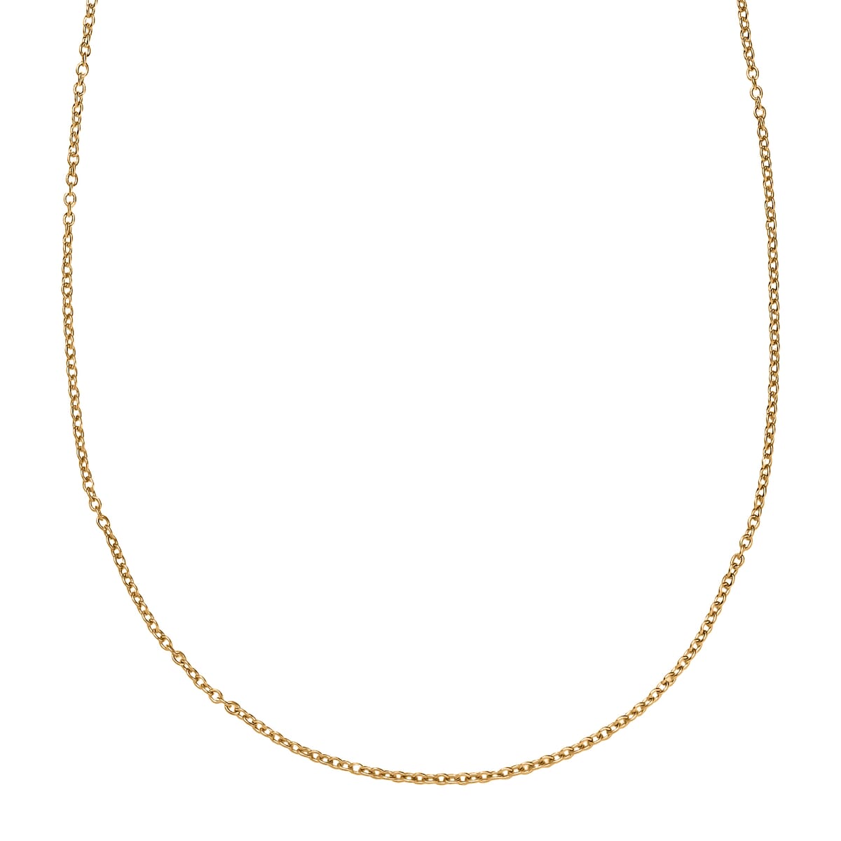 Cable Chain in ION Plated YG Stainless Steel 20 Inches image number 3