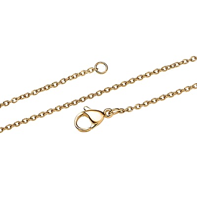 Cable Chain in ION Plated YG Stainless Steel 20 Inches