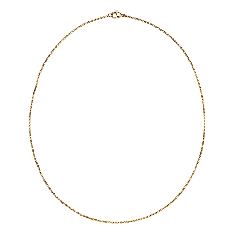 Cable Chain in ION Plated YG Stainless Steel 20 Inches