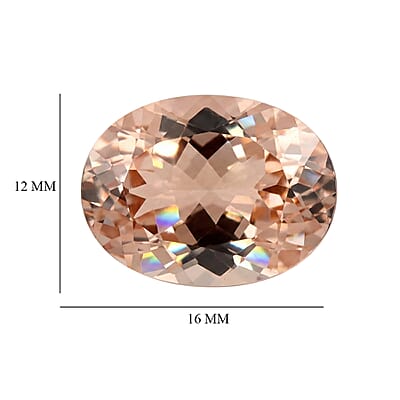 Certified and Appraised AAAA Marropino Morganite (Ovl 16x12mm) 8.00 ctw