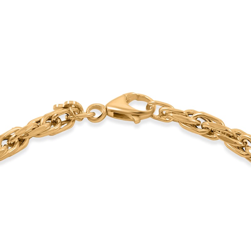 Italian 4mm Florentine Torchon Chain Bracelet in 10K Yellow Gold (7.50 In) 3.41 Grams