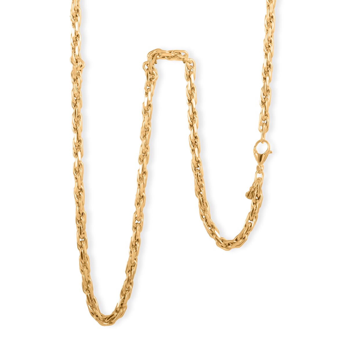 Italian 4mm Florentine Torchon Chain Necklace in 10K Yellow Gold 7.74 Grams 20 Inches image number 0