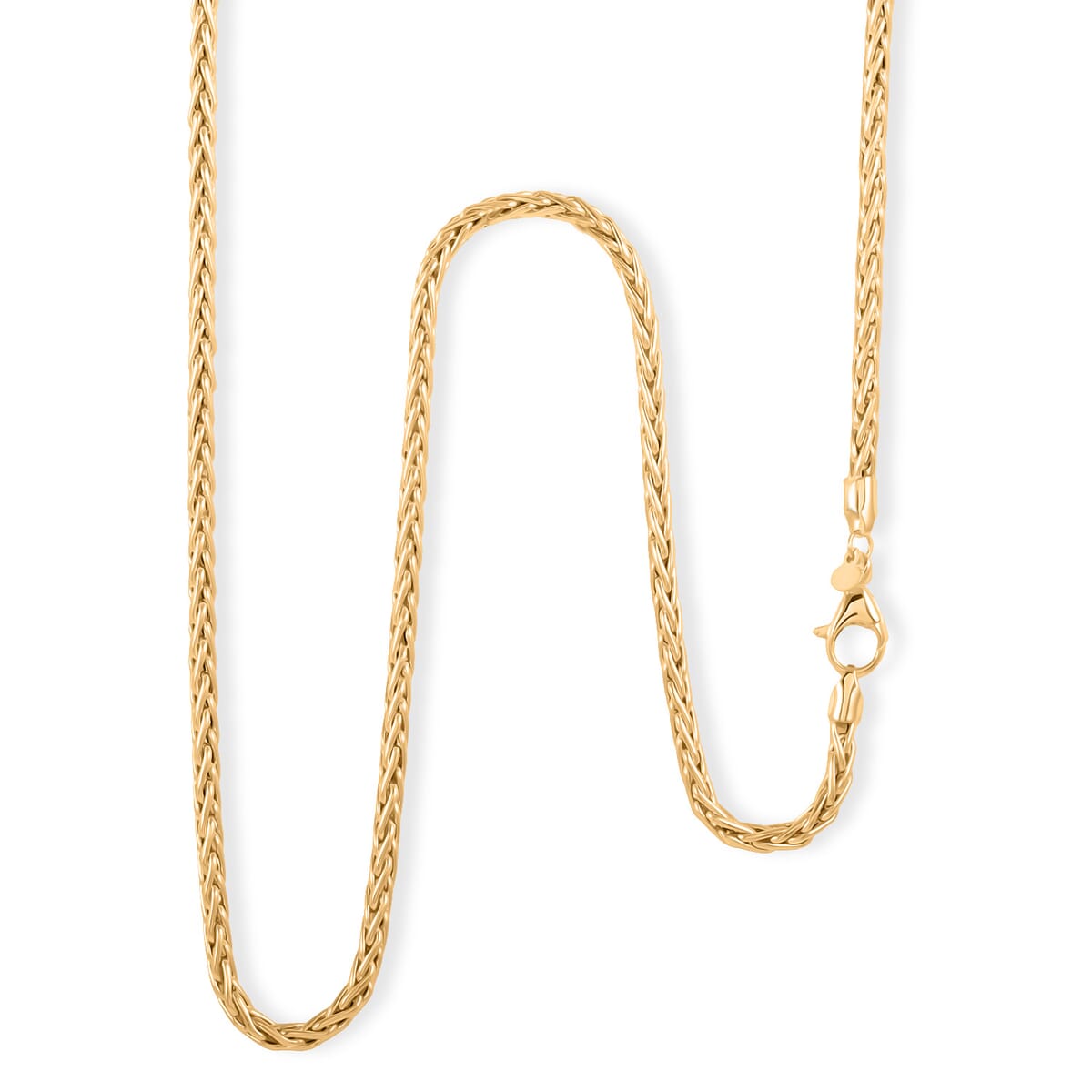 Italian Spiga Royal Chain Necklace in 10K Yellow Gold 5.44 Grams 20 Inches image number 0