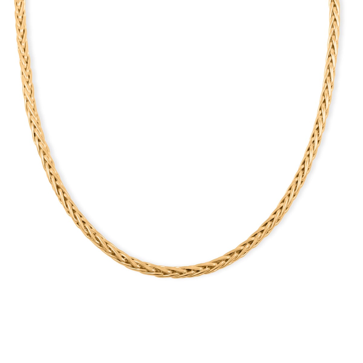 Italian Spiga Royal Chain Necklace in 10K Yellow Gold 5.44 Grams 20 Inches image number 1