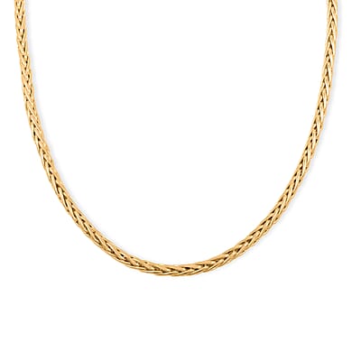 Italian Spiga Royal Chain Necklace in 10K Yellow Gold 5.44 Grams 20 Inches