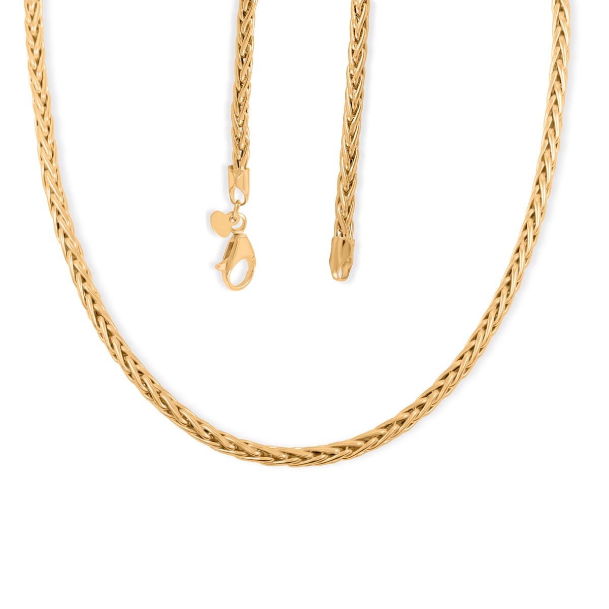 Italian Spiga Royal Chain Necklace in 10K Yellow Gold 5.44 Grams 20 Inches image number 2