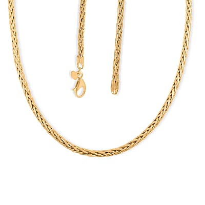 Italian Spiga Royal Chain Necklace in 10K Yellow Gold 5.44 Grams 20 Inches