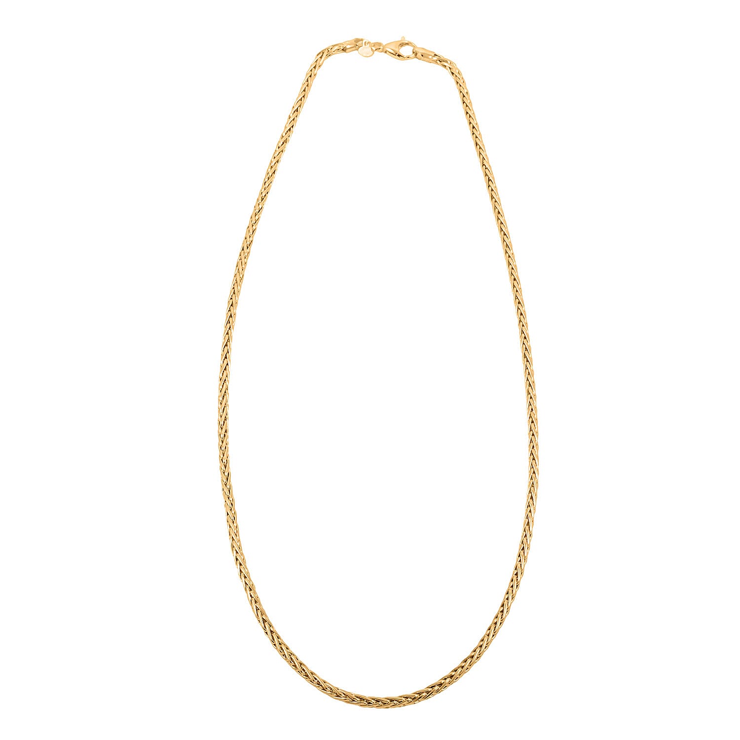Italian Spiga Royal Chain Necklace in 10K Yellow Gold 5.44 Grams 20 Inches