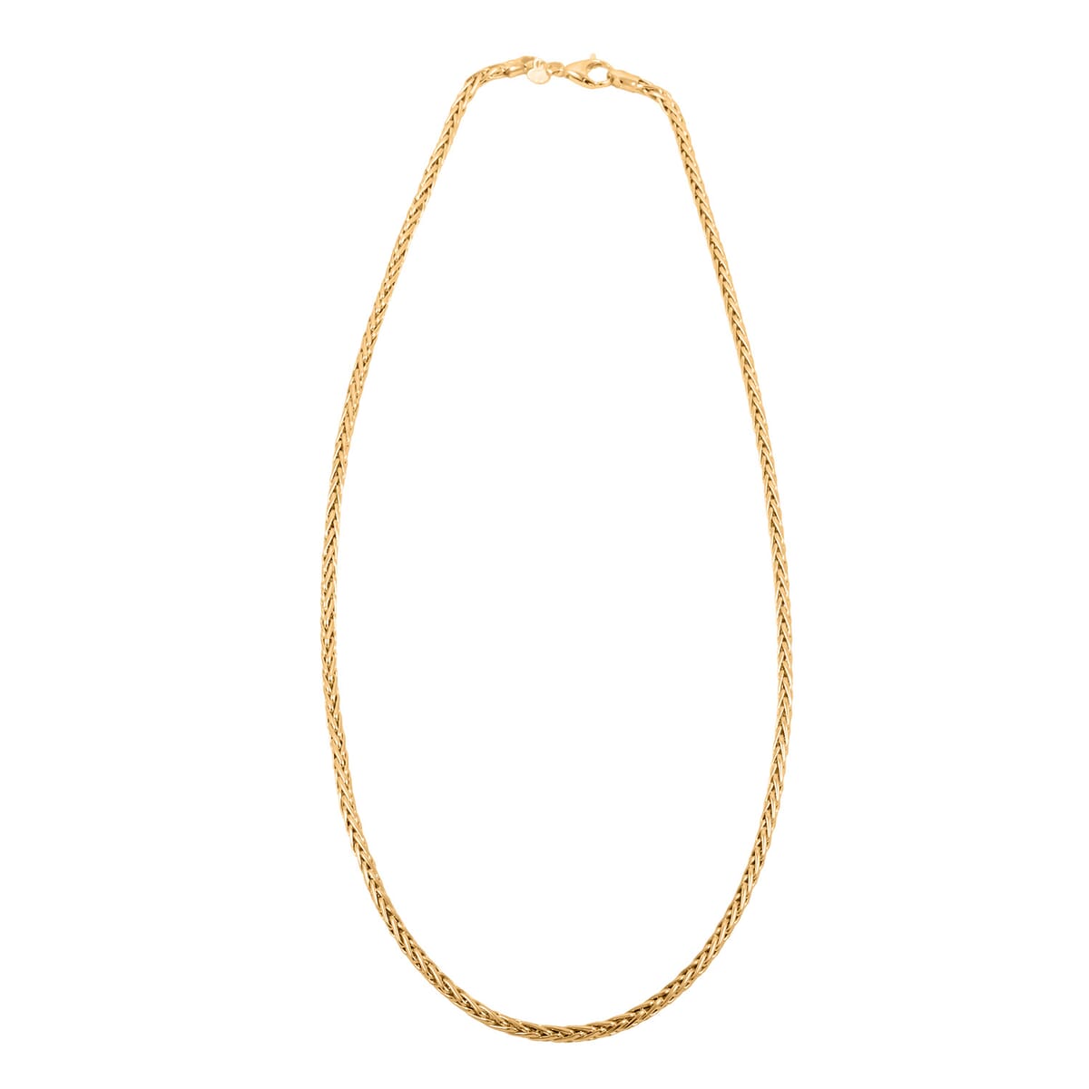 Italian Spiga Royal Chain Necklace in 10K Yellow Gold 5.44 Grams 20 Inches image number 4