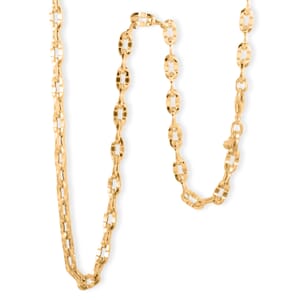Italian 5.7mm Grande Luce Oro Chain Necklace in 10K Yellow Gold 8.43 Grams 20 Inches
