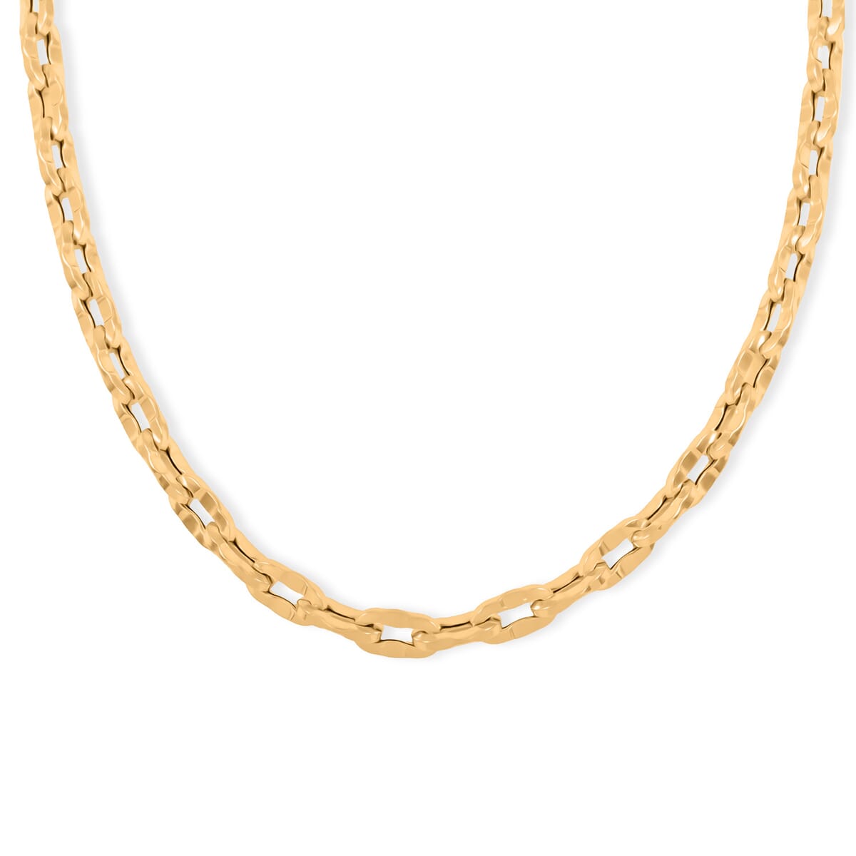 Italian 5.7mm Grande Luce Oro Chain Necklace in 10K Yellow Gold 8.43 Grams 20 Inches image number 1