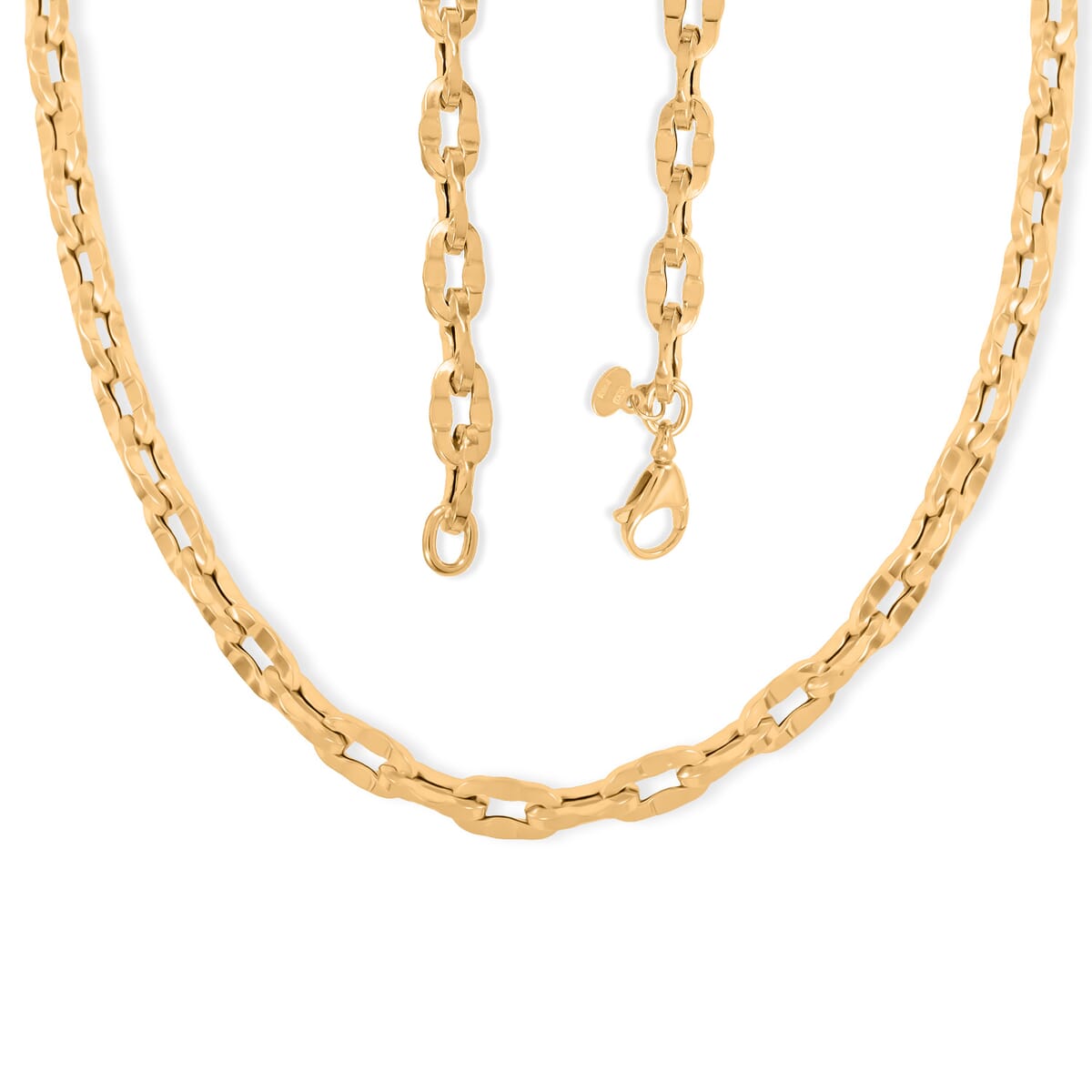 Italian 5.7mm Grande Luce Oro Chain Necklace in 10K Yellow Gold 8.43 Grams 20 Inches image number 2