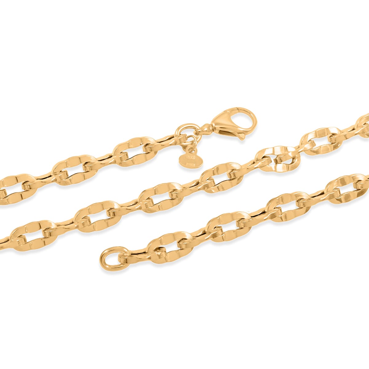 Italian 5.7mm Grande Luce Oro Chain Necklace in 10K Yellow Gold 8.43 Grams 20 Inches image number 3