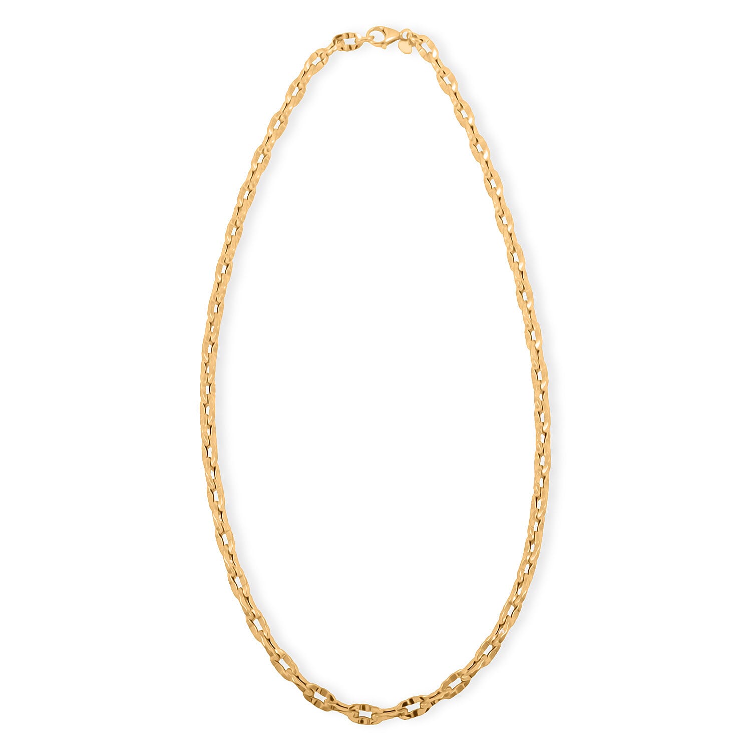 Italian 5.7mm Grande Luce Oro Chain Necklace in 10K Yellow Gold 8.43 Grams 20 Inches