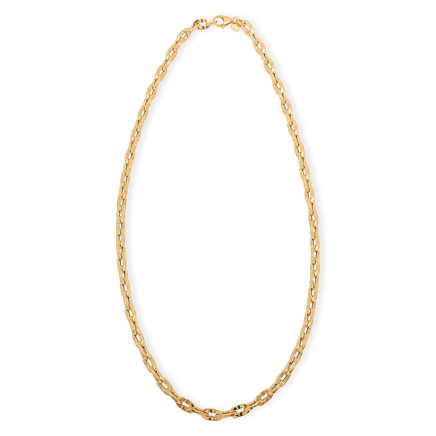 Italian 5.7mm Grande Luce Oro Chain Necklace in 10K Yellow Gold 8.43 Grams 20 Inches