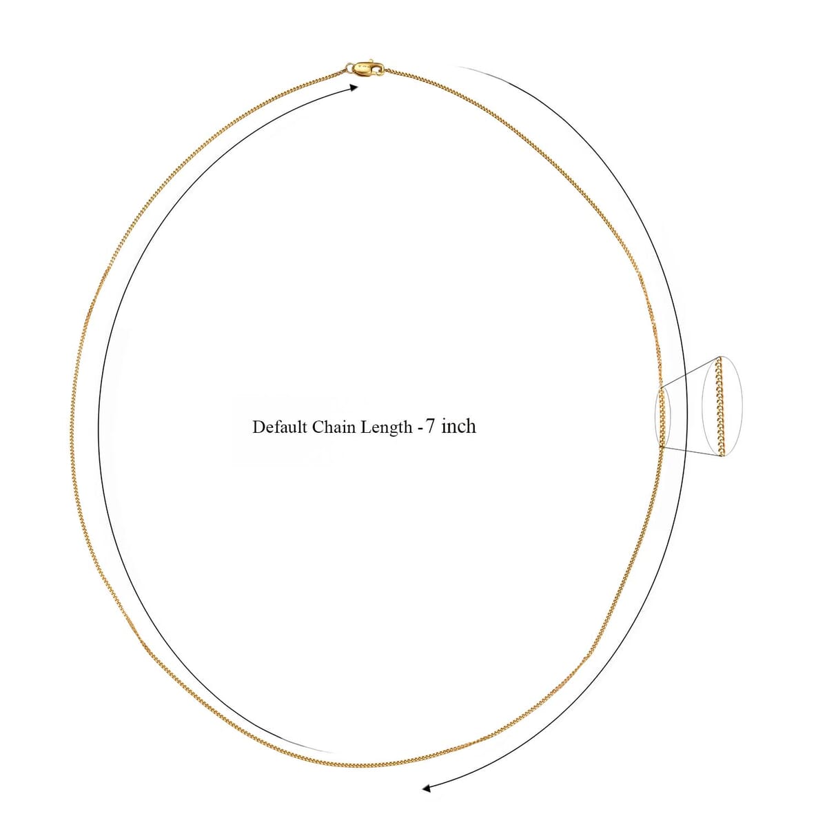 22K Yellow Gold Curb Chain Necklace 20 Inches 2.64 Grams image number 6