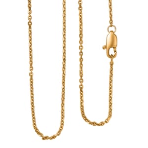 22K Yellow Gold Anchor Chain Necklace 20 Inches 3.20 Grams