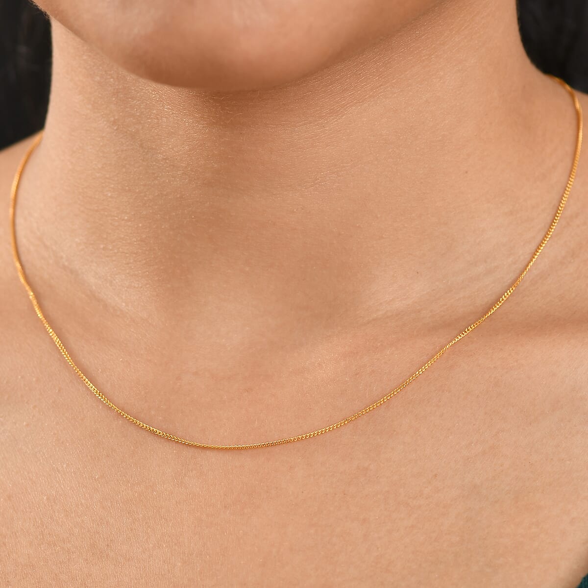 22K Yellow Gold Anchor Chain Necklace 20 Inches 3.20 Grams image number 2