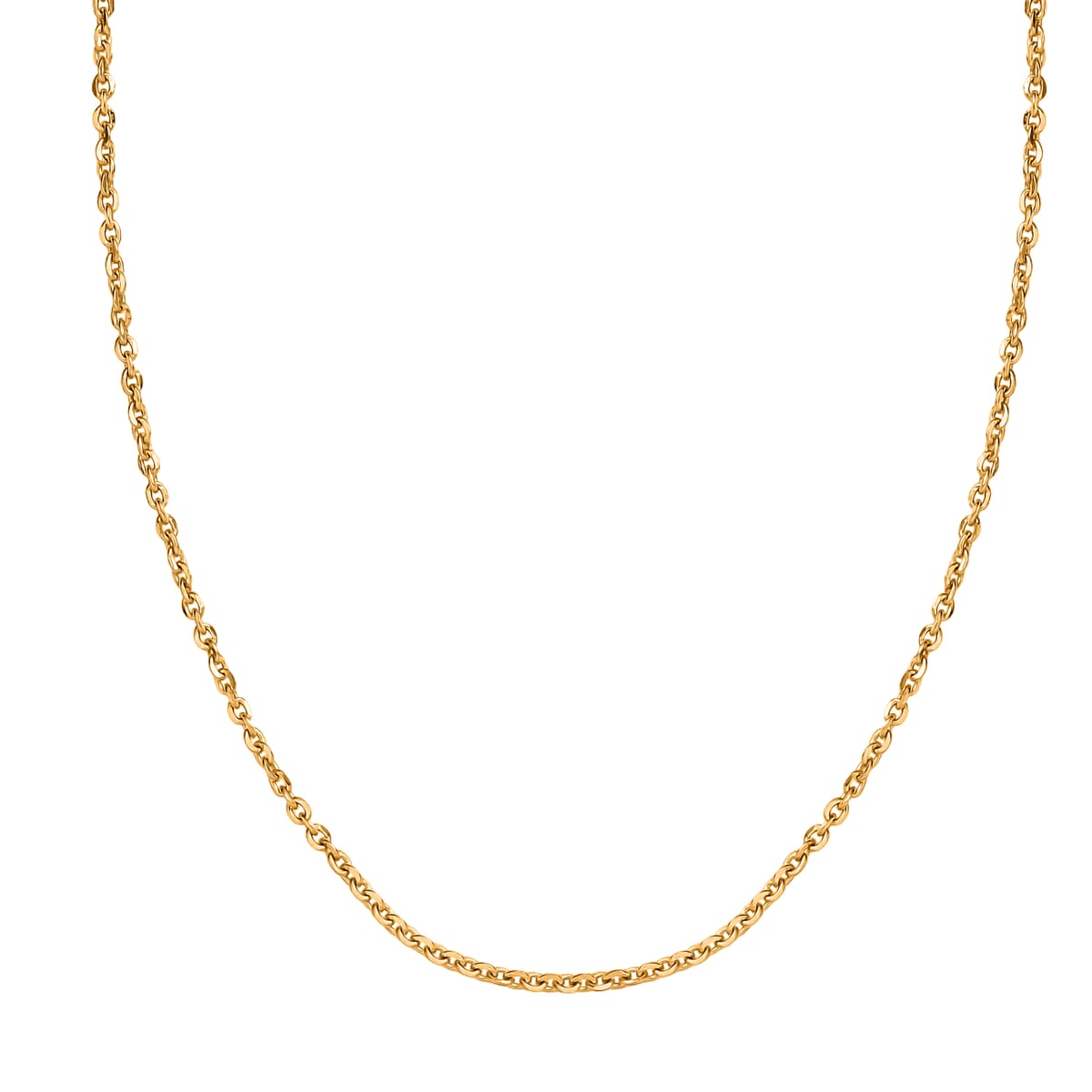 22K Yellow Gold Anchor Chain Necklace 20 Inches 3.20 Grams image number 3