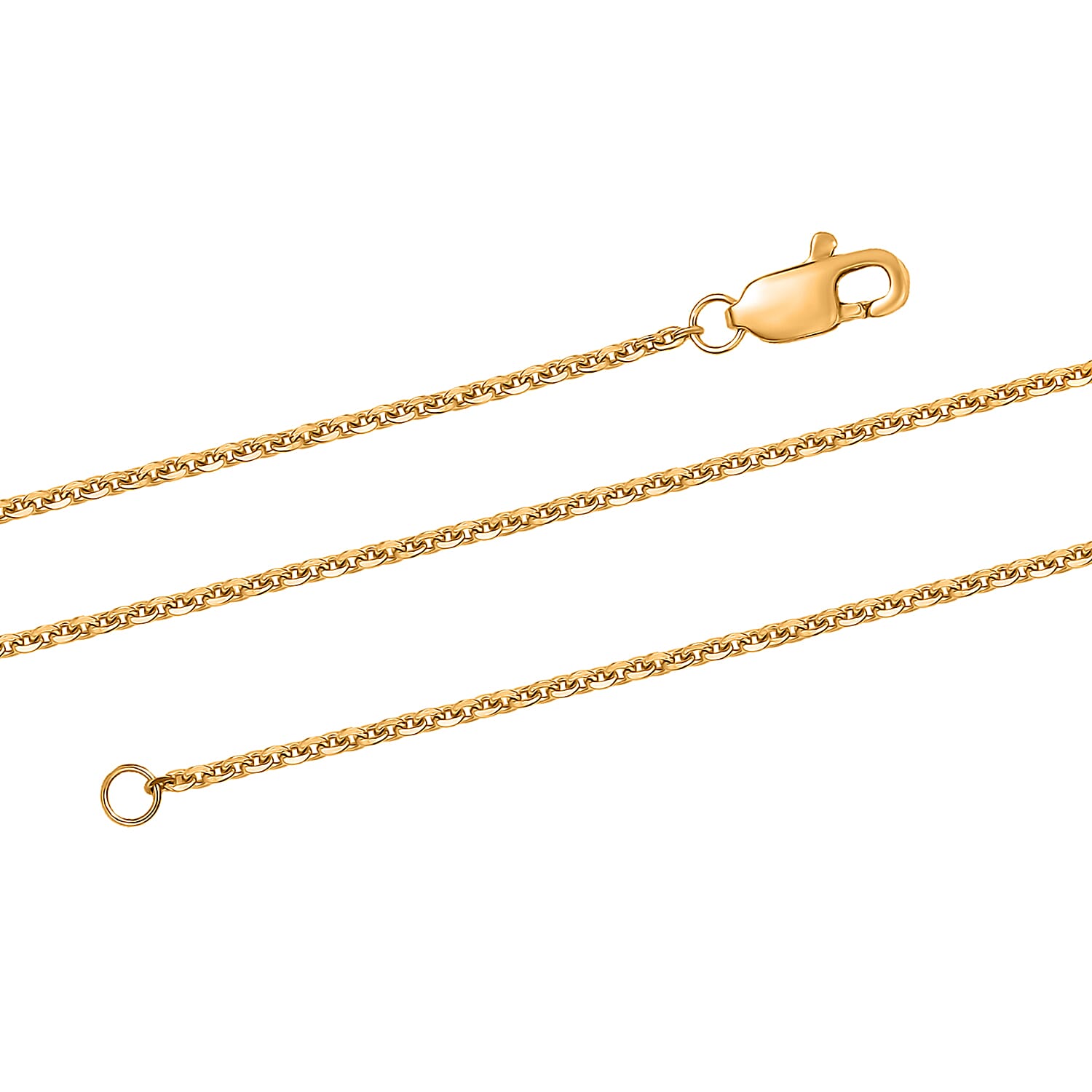 22K Yellow Gold Anchor Chain Necklace 20 Inches 3.20 Grams