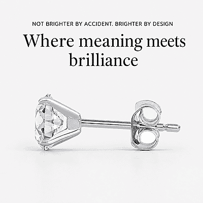Lab Grown Diamond SI 2.00 ctw Stud Earrings in 14K White Gold