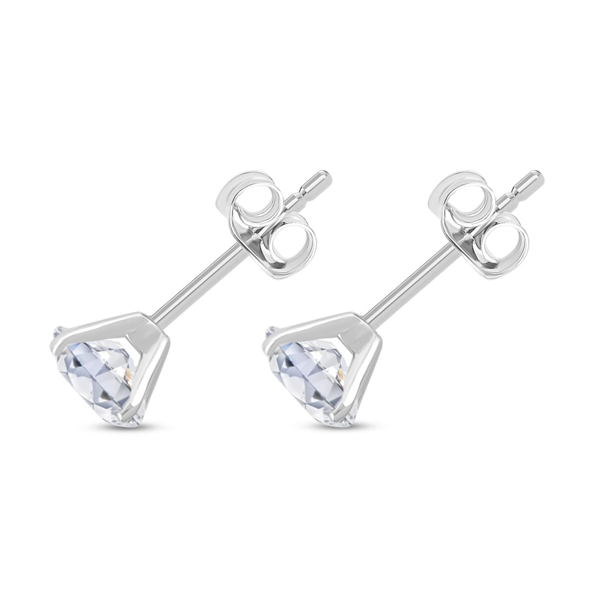 Luxuriant Lab Grown Diamond SI 2.00 ctw Stud Earrings in 14K White Gold  image number 3