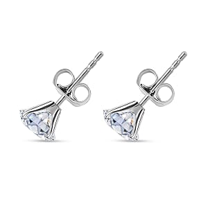 Lab Grown Diamond SI 2.00 ctw Stud Earrings in 14K White Gold 