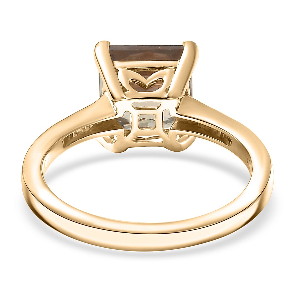 Luxoro AAA Turkizite and G-H I2 Diamond 3.50 ctw Ring in 10K Yellow Gold (Size 7.0) image number 4