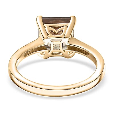 Luxoro AAA Turkizite, Diamond Ring in 10K Yellow Gold 3.50 ctw (Size 7.0)