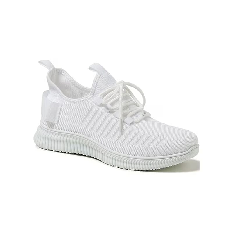 Kendall and Kylie White Ezora Knit Trainers (Size 7)