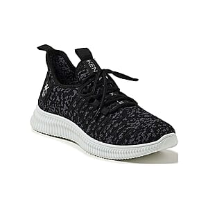 Kendall and Kylie Black Speckle Ezora Knit Trainers (Size 8)