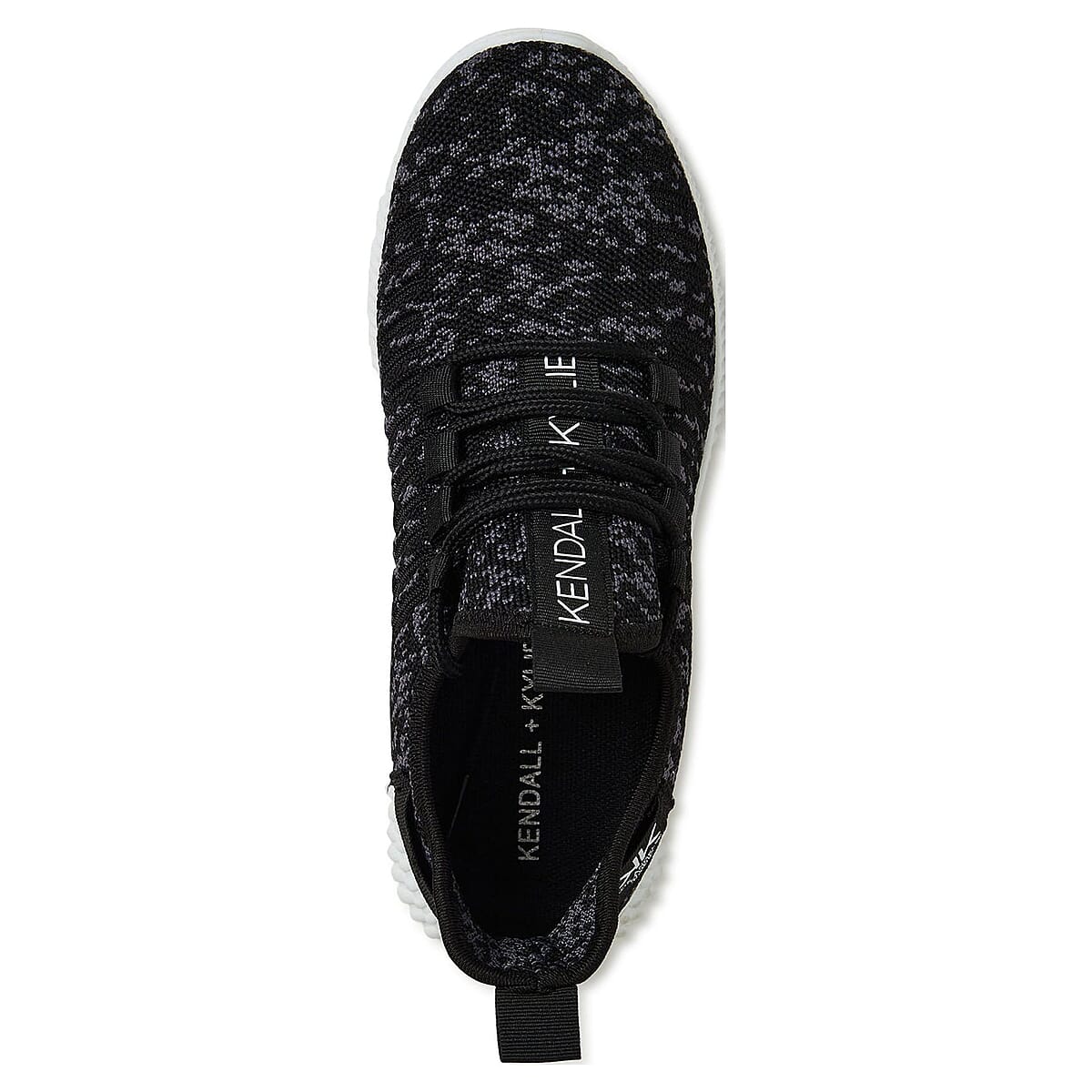 Kendall and Kylie Black Speckle Ezora Knit Trainers (Size 8) image number 3