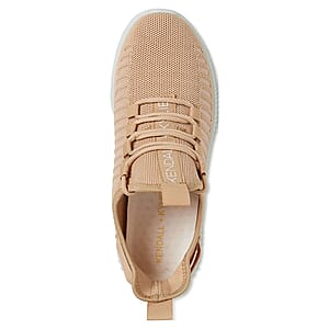 Kendall and Kylie Sand Ezora Knit Trainers (Size 8)