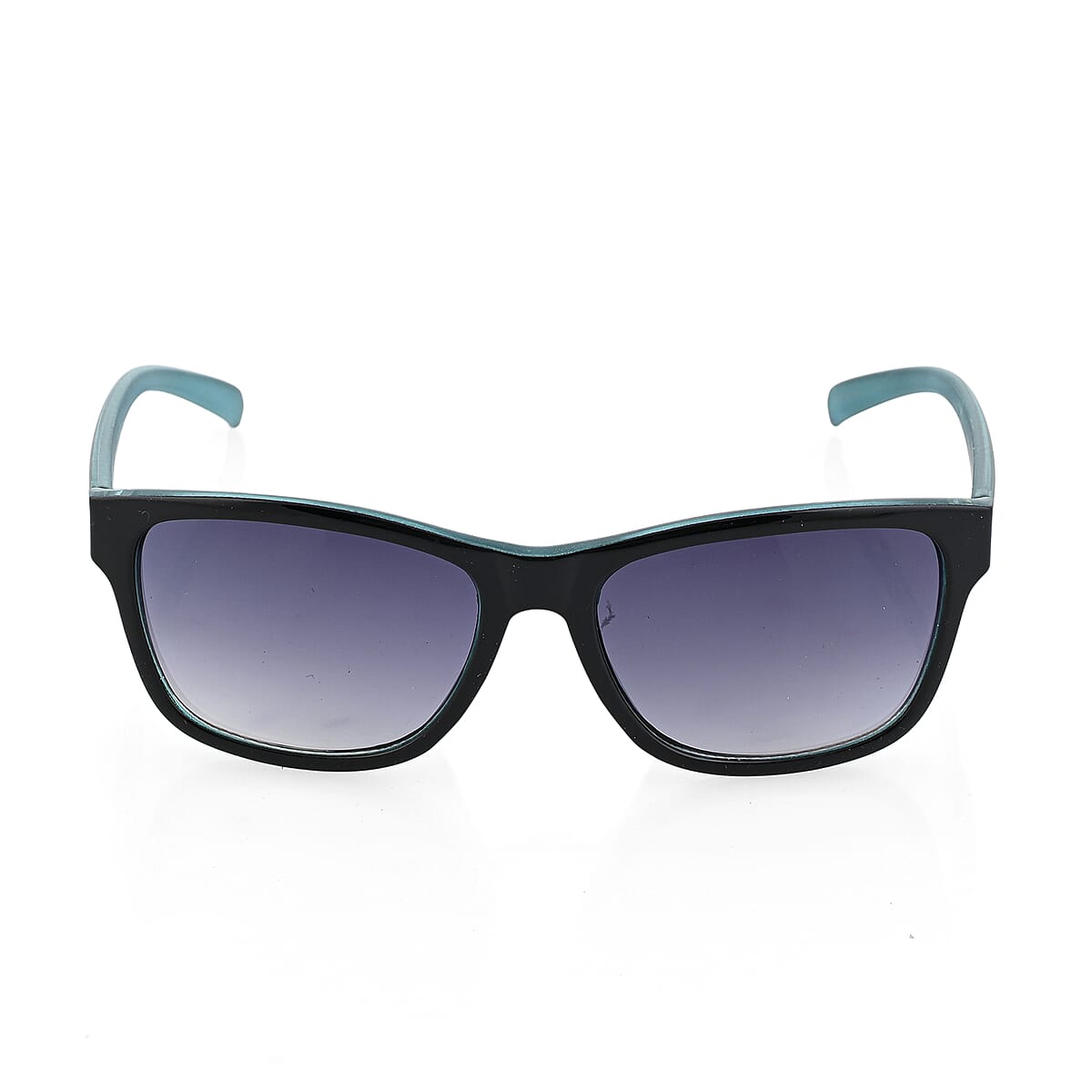 Adrienne Vittadini Sporty Fashion Square Sunglasses -White on Aqua image number 2