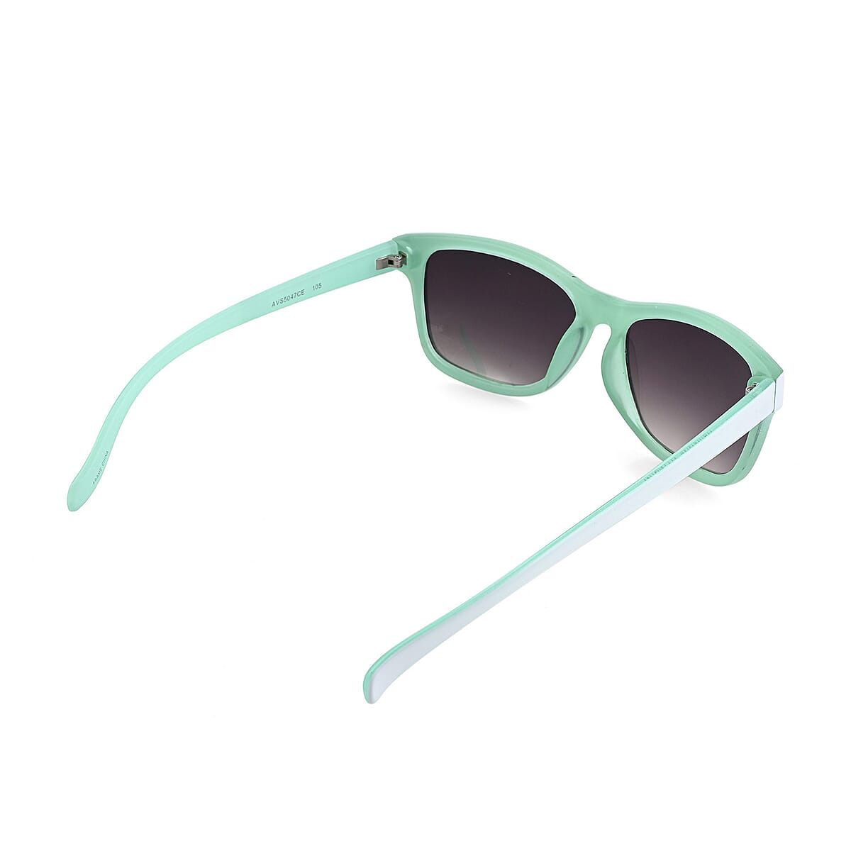 Adrienne Vittadini Sporty Fashion Square Sunglasses -White on Aqua image number 3