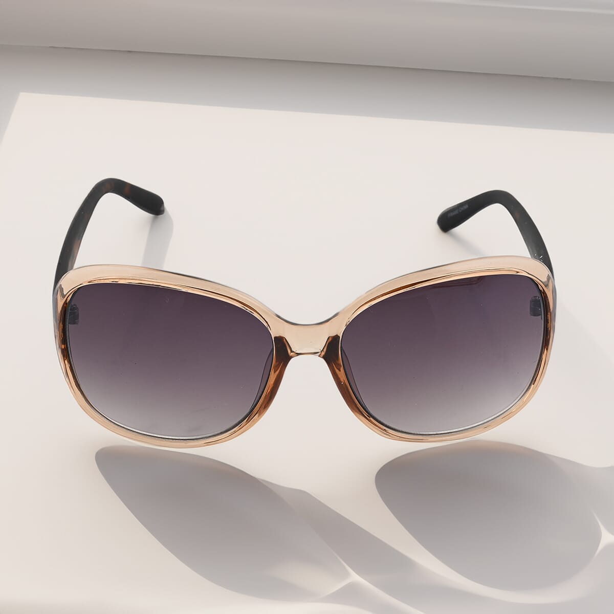 Adrienne Vittadini Oversized Sunglasses -Beige image number 1
