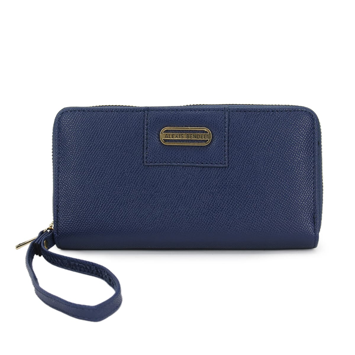 Alexis Bendel Navy Faux Leather Fabienne Double Zip Around Wallet image number 0