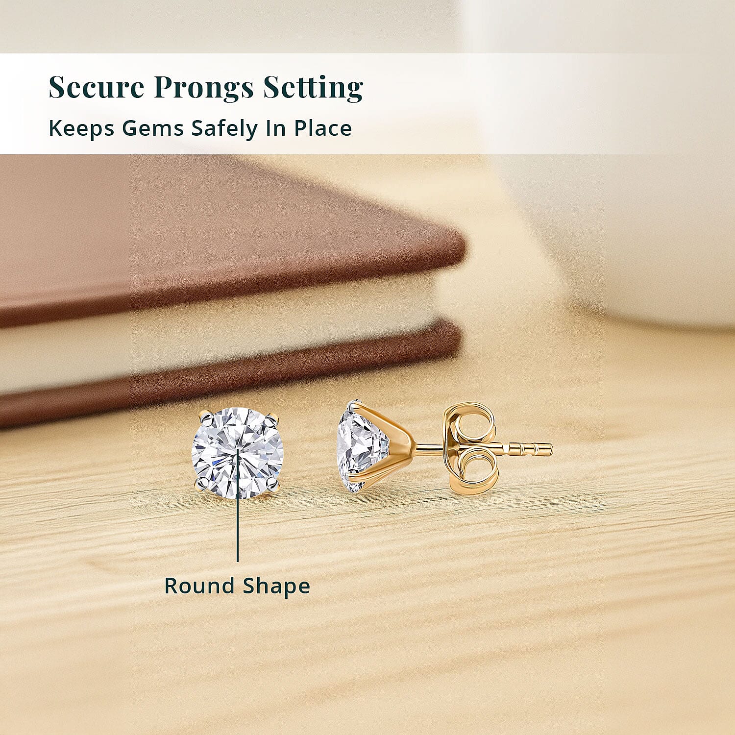 SGL Certified Luxuriant Lab Grown Diamond SI 2.00 ctw Stud Earrings in 14K Yellow Gold 