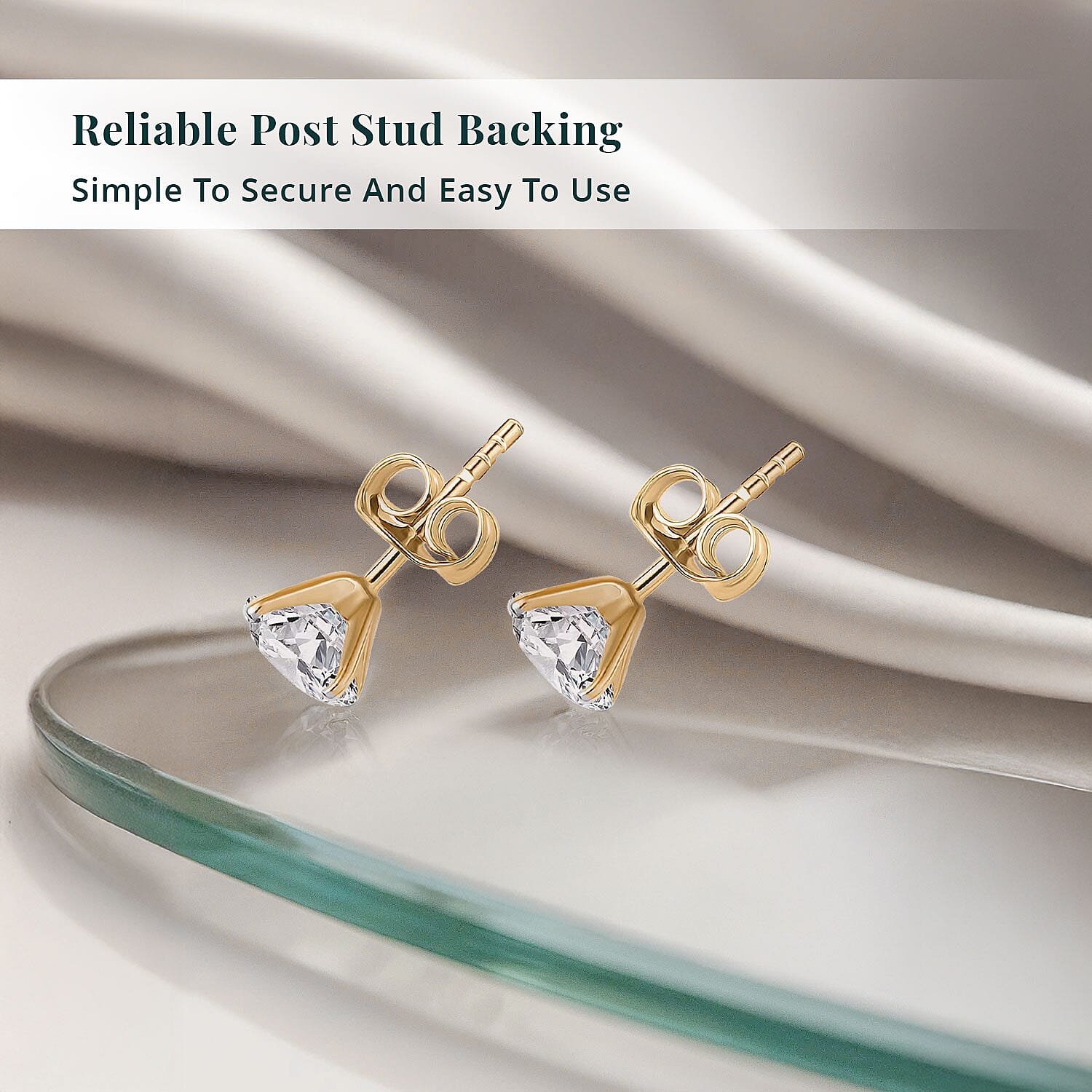 SGL Certified Luxuriant Lab Grown Diamond SI 2.00 ctw Stud Earrings in 14K Yellow Gold 