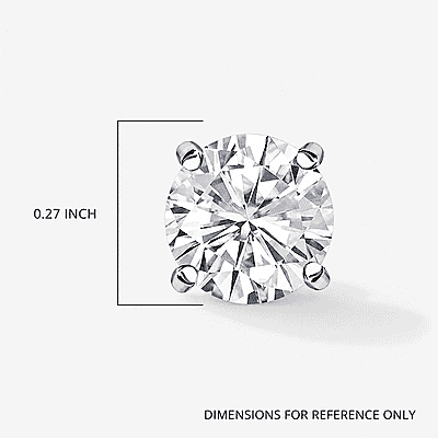 SGL Certified Luxuriant Lab Grown Diamond SI 2.00 ctw Stud Earrings in 14K Yellow Gold