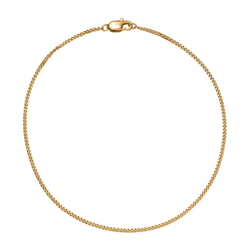 22K Yellow Gold Curb Chain Bracelet (6.50 In) 1.36 Grams