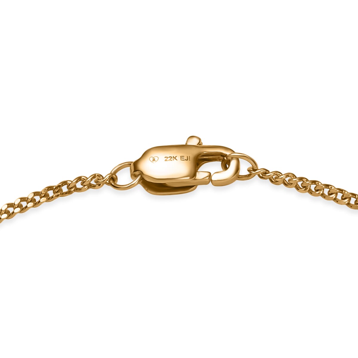 22K Yellow Gold Curb Chain Bracelet (6.50 In) 1.36 Grams image number 3
