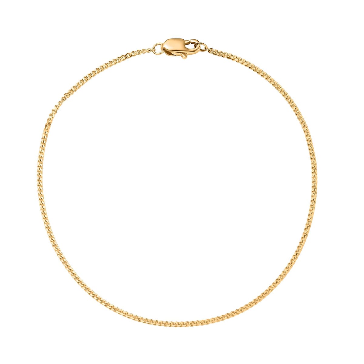 22K Yellow Gold Curb Chain Bracelet (7.25 In) 1.40 Grams image number 0