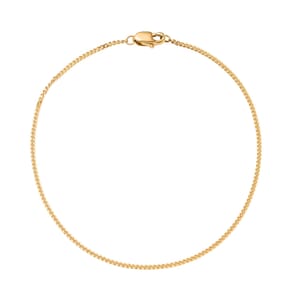 22K Yellow Gold Curb Chain Bracelet (7.25 In) 1.40 Grams